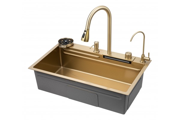 Мойка кухонная с водопадом Savol