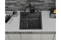 Кухонная мойка D&K нержавеющая сталь графит