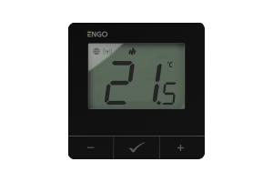 ENGO Умный терморегулятор ZigBee/868 МГц 2хАА черный