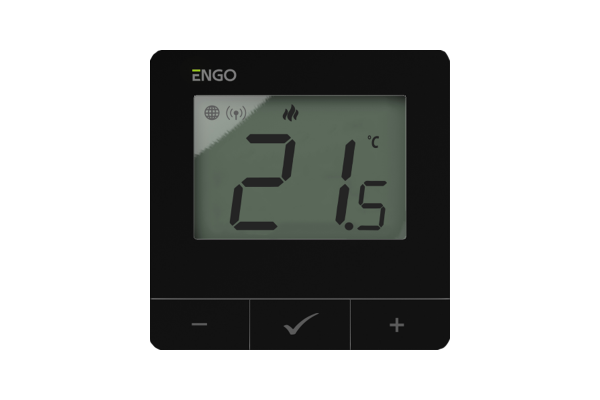 ENGO Умный терморегулятор ZigBee/868 МГц 2хАА черный