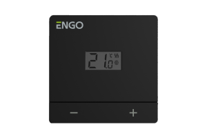 ENGO EASY230B терморегулятор проводной накладной 230В, черный