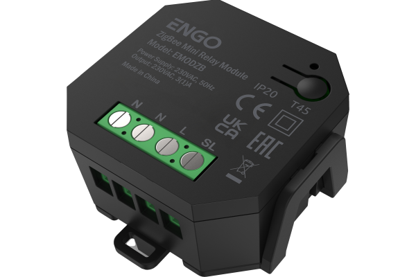 Реле ENGO ZigBee с репитером – беспроводное управление 230В