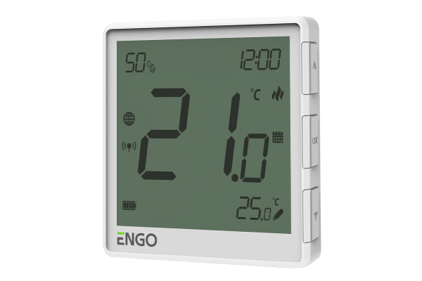 ENGO EONEBATW Zigbee 3.0 терморегулятор беспроводной с датчиком влажности для умного дома