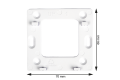ENGO E25-BATW терморегулятор накладной ZigBee/868 МГц, белый