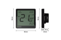ENGO EONE230B терморегулятор проводной, беспроводной, Zigbee, 230в со встроенным датчиком влажности, черный