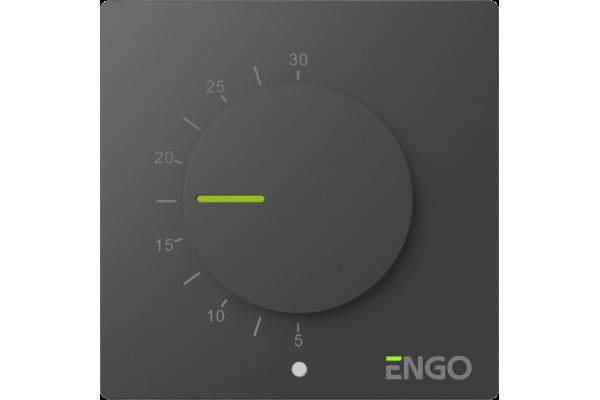 ENGO ESIMPLE230B терморегулятор проводной непрограммируемый 230В, черный