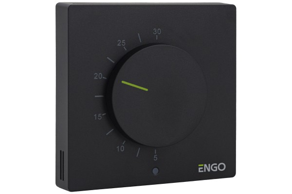 ENGO ESIMPLE230B терморегулятор проводной непрограммируемый 230В, черный