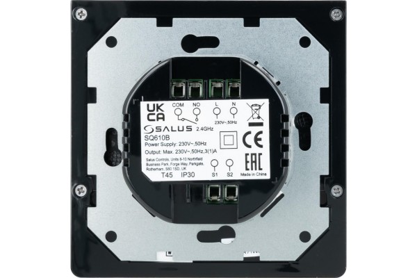 Salus Терморегулятор SQ610 программируемый, проводной Wi-Fi, черный