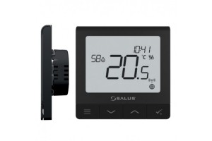 Salus Терморегулятор SQ610 программируемый, проводной Wi-Fi, черный
