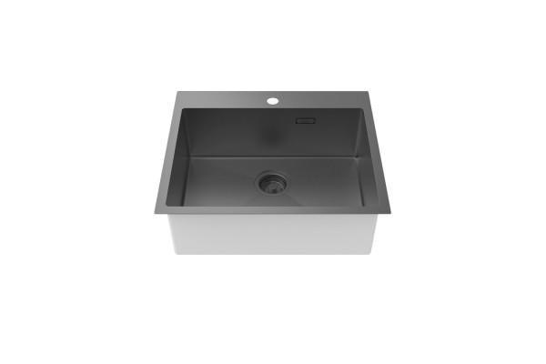 Мойка IDDIS Haze нерж. сталь, графит, 590*510