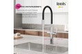 Смеситель для кухни с каналом для фильтрованной воды и гибким изливом IDDIS Ikon хром