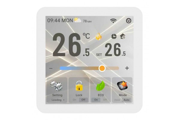 Kiptover KTE-WF терморегулятор для теплого пола электронный сенсорный, Wi-Fi, Белый