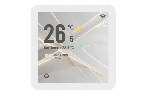 Kiptover KTE-WF терморегулятор для теплого пола электронный сенсорный, Wi-Fi, Белый