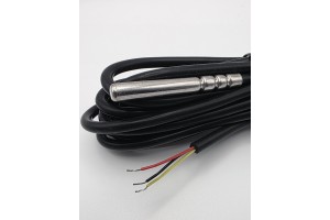 Датчик температуры Ds18B20, (-30/120C), 6*50мм, силикон, 3м