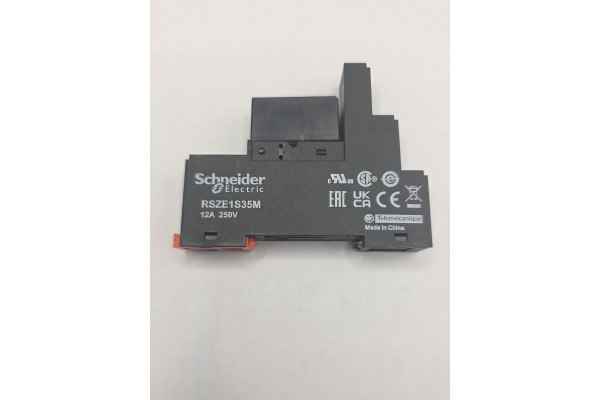 Schneider Electric Реле промежуточное симисторное 220V, 12А, 1С/О, колодка DIN (RSB1A120P7/RSZE1S35M)