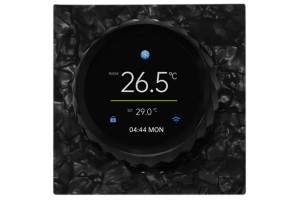 KiPTOVER T100 термостат 16А, Wi-Fi, чёрный (стеклянная крошка)