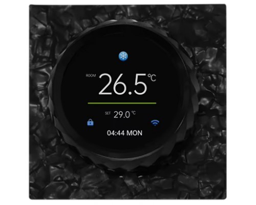 KiPTOVER T100 термостат 16А, Zigbee, чёрный (стеклянная крошка)