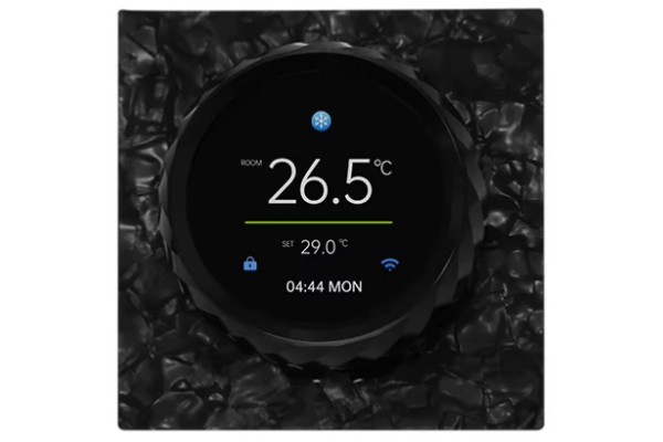 KiPTOVER T100 термостат 5А, Wi-Fi, сухой контакт, чёрный (стеклянная крошка)