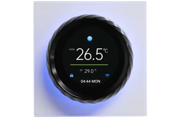 KiPTOVER T100 термостат 5А, Wi-Fi, сухой контакт, белый, чёрный