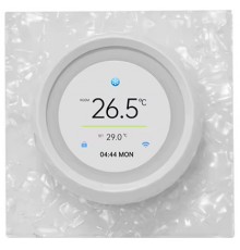 KiPTOVER T100 термостат 5А, Zigbee, сухой контакт, белый (стеклянная крошка)