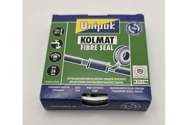 Фумлента уплотнительная силиконовая UNIPAK COLMAT 12 мм x 15 м волоконное уплотнение