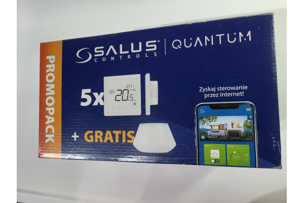 Комплект 5 терморегуляторов SQ610 Salus и wi-fi шлюз uge600