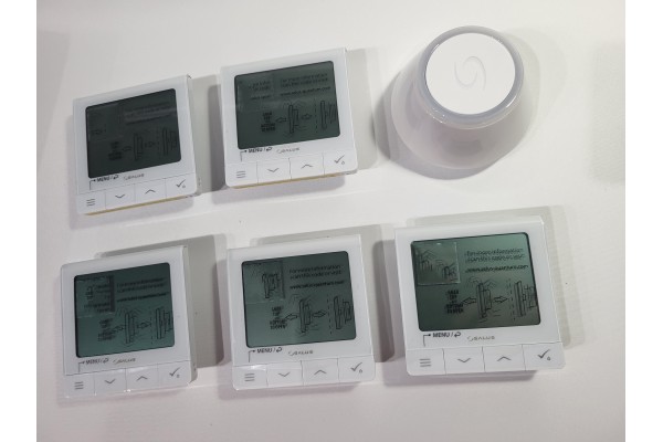 Комплект 5 терморегуляторов SQ610 Salus и wi-fi шлюз uge600