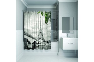 Штора для ванной комнаты IDDIS Paris days 180*200 см полиэстер