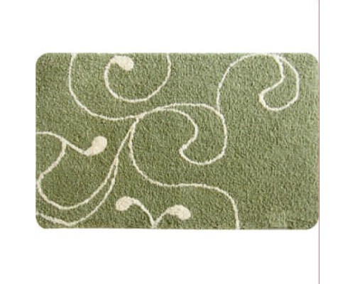 Коврик для ванной комнаты IDDIS Flower Lace 60*90 см микрофибра green (412M690I12)