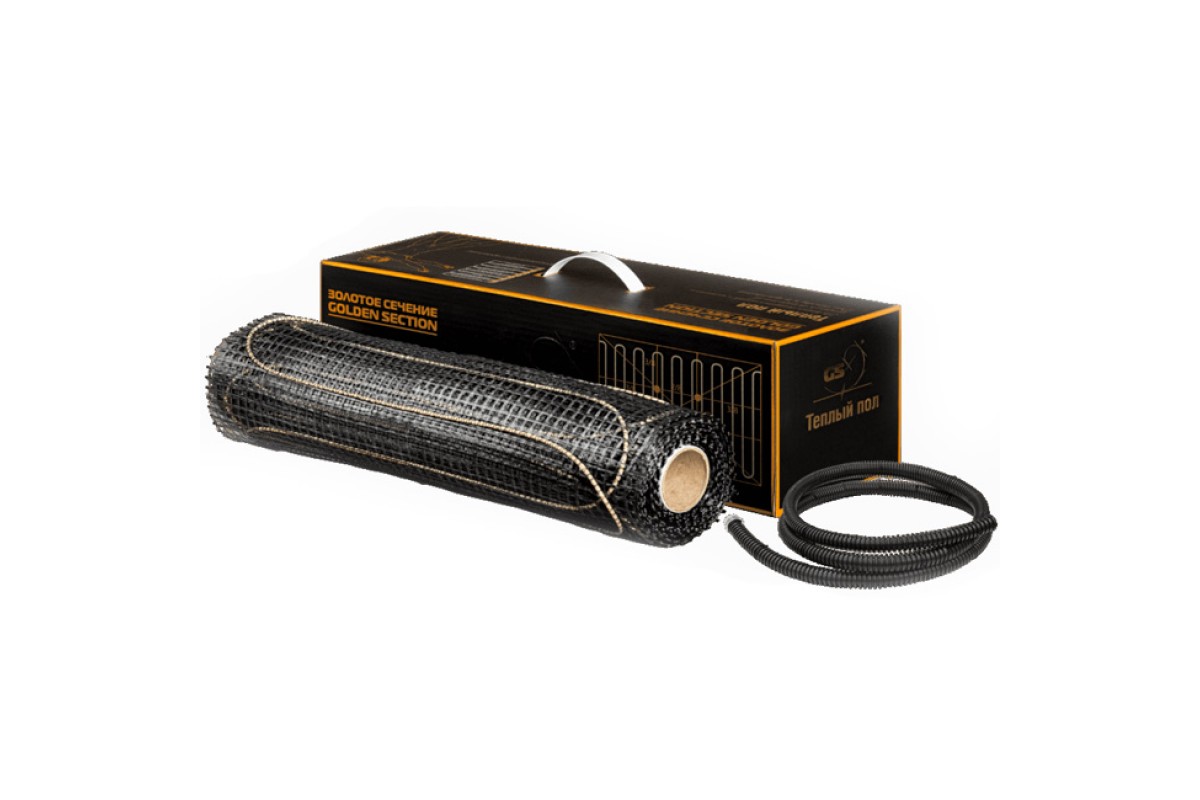 Купить теплый пол Золотое сечение GS 1280 вт, 8 м.кв. Под плитку, Под ...
