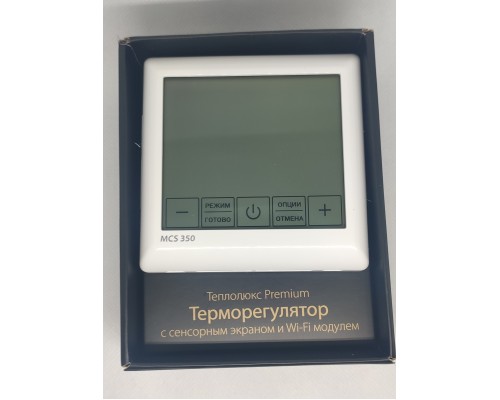 Терморегулятор Теплолюкс MCS 350 2156347 Wi-Fi проводной, программируемый, белый Терморегулятор Теплолюкс MCS 350 2156347 Wi-Fi проводной, программируемый, белый