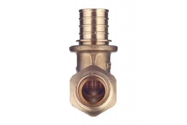 Elsen Угольник переходной 20x1/2 Н. аксиальный PEX, латунь