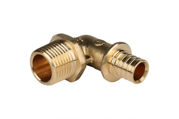 Elsen Угольник переходной 20x1/2 Н. аксиальный PEX, латунь