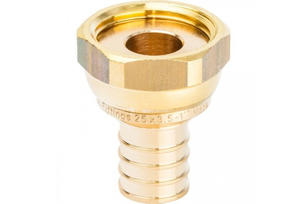 Elsen Переходник с НГ 25x3/4 В. аксиальный PEX, латунь