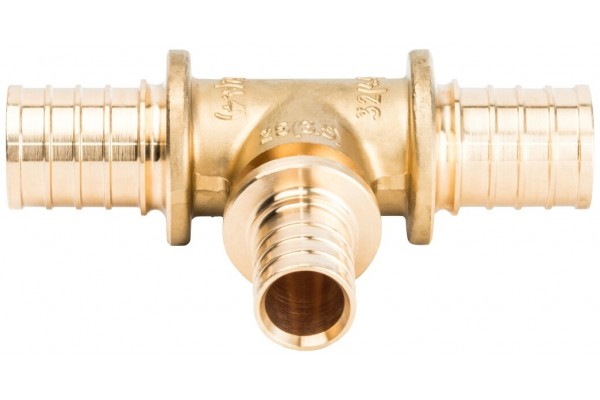 Elsen Тройник переходной 32x25x32 аксиальный PEX, латунь