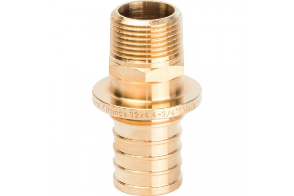 Elsen Переходник 25x1/2 Н. аксиальный PEX, латунь