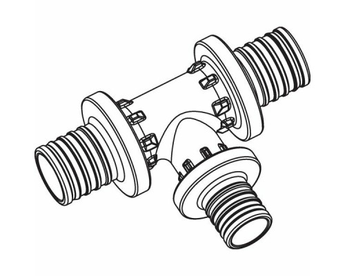 REHAU RAUTITAN Тройник переходной 32x16x32 аксиальный PEX, PPSU