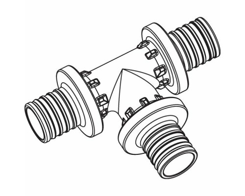 REHAU RAUTITAN Тройник 16x16x16 аксиальный PEX, PPSU