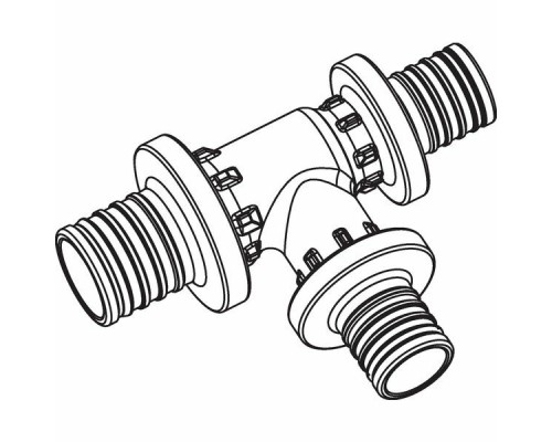 REHAU RAUTITAN Тройник переходной 25x20x20 аксиальный PEX, PPSU