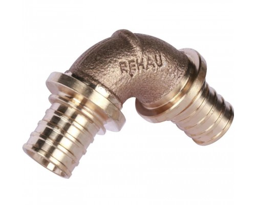 REHAU RAUTITAN PLATINUM Угольник 25x25 аксиальный PEX, бронза