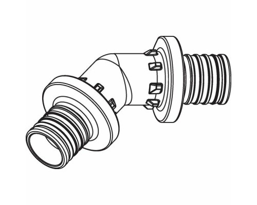 REHAU RAUTITAN Угольник 45° 20x20 аксиальный PEX, PPSU