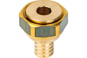 STOUT Переходник с НГ 20x3/4 В. аксиальный PEX, латунь