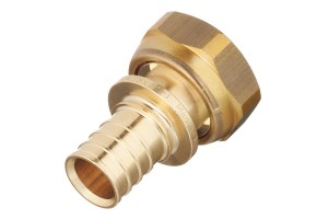 STOUT Переходник с НГ 25x1 В. аксиальный PEX, латунь