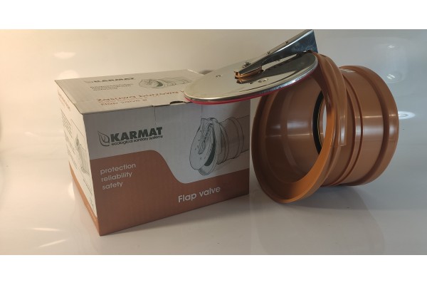 Обратный клапан Karmat 200 выпускной канализационный, ZBK200