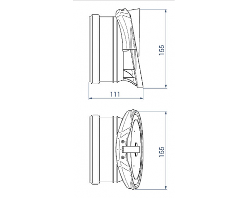 Обратный клапан Karmat 72-100 канализационный, ZBK DR