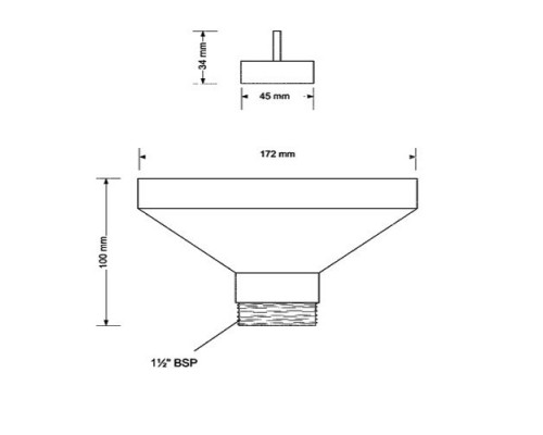 Воронка McAlpine 1 1/2, FUNNEL-B