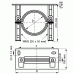 Консоль опорная, BIS, D-210, DN-200, чёрный