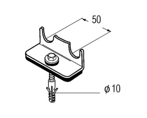 REHAU Скоба фиксирующая 15 сталь оцинкованная