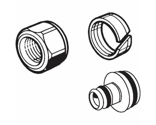 REHAU RAUTHERM S Переходник компрессионный (евроконус) 17x3/4 В. (2.0 мм) PEX/Pert