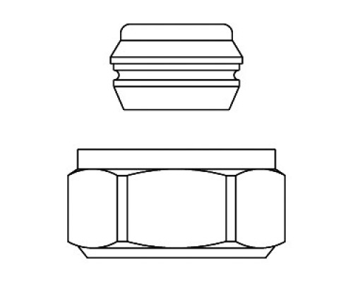 Oventrop Ofix Переходник компрессионный (евроконус) 15x3/4 В. для Т/Г-образных трубок